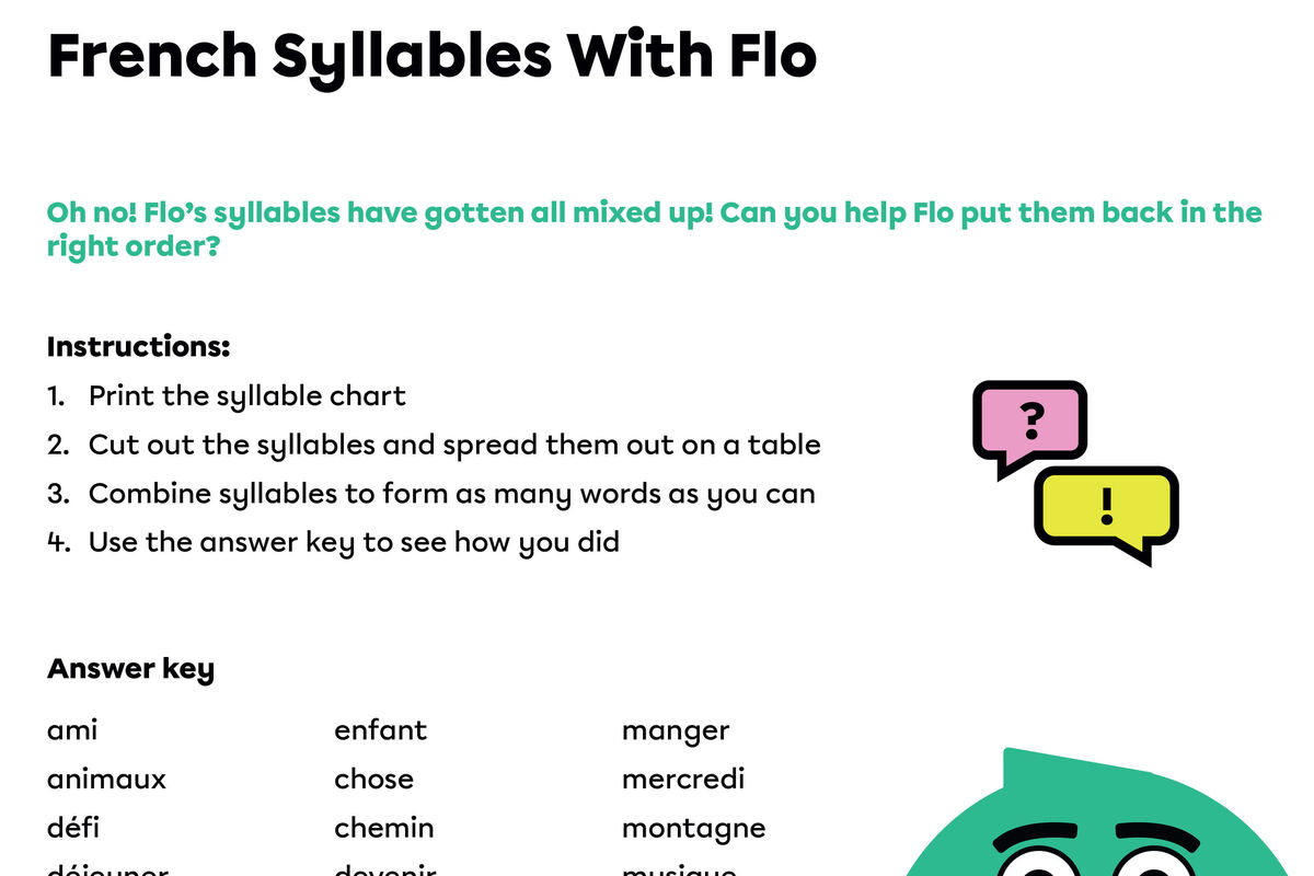 French syllables with Flo