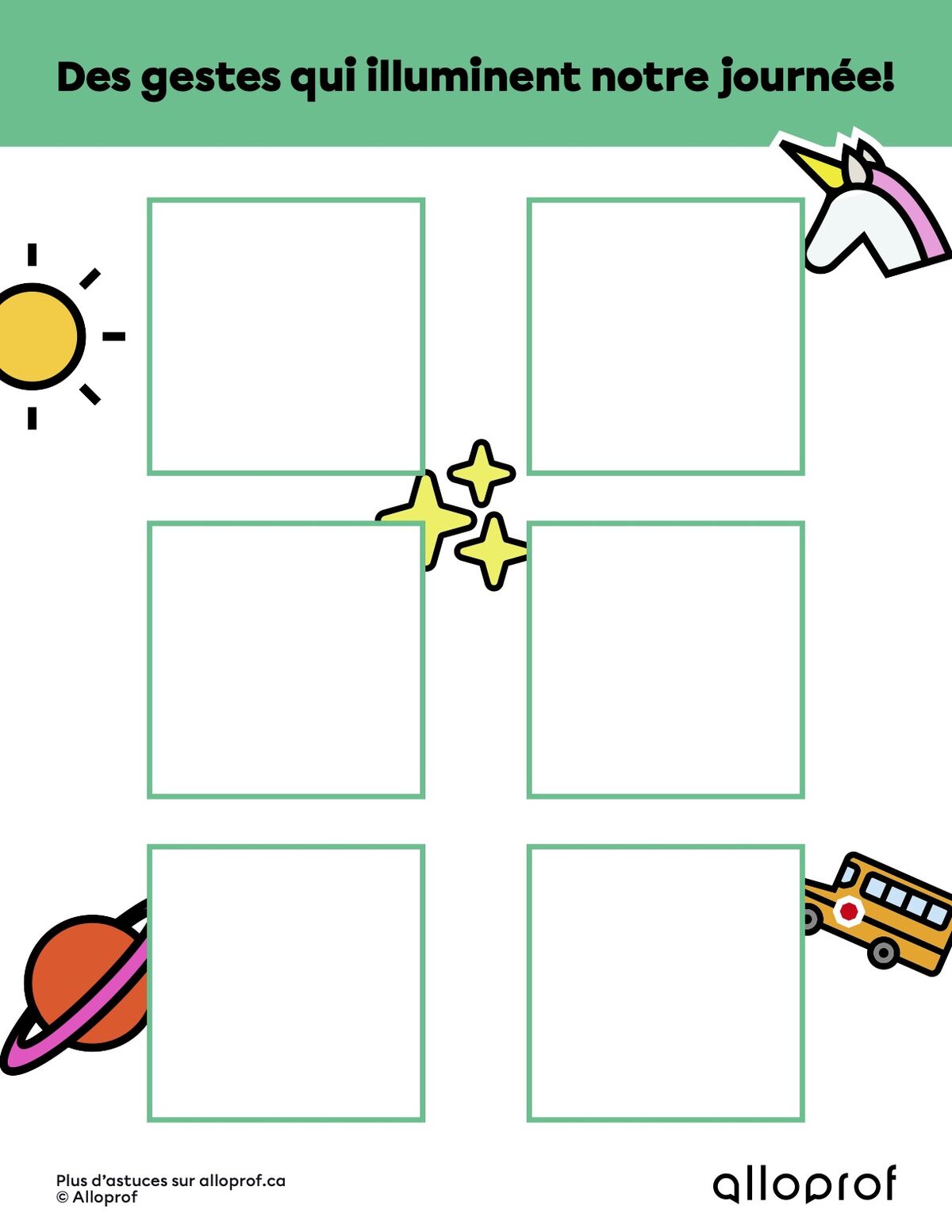 Des gestes qui illuminent notre journée