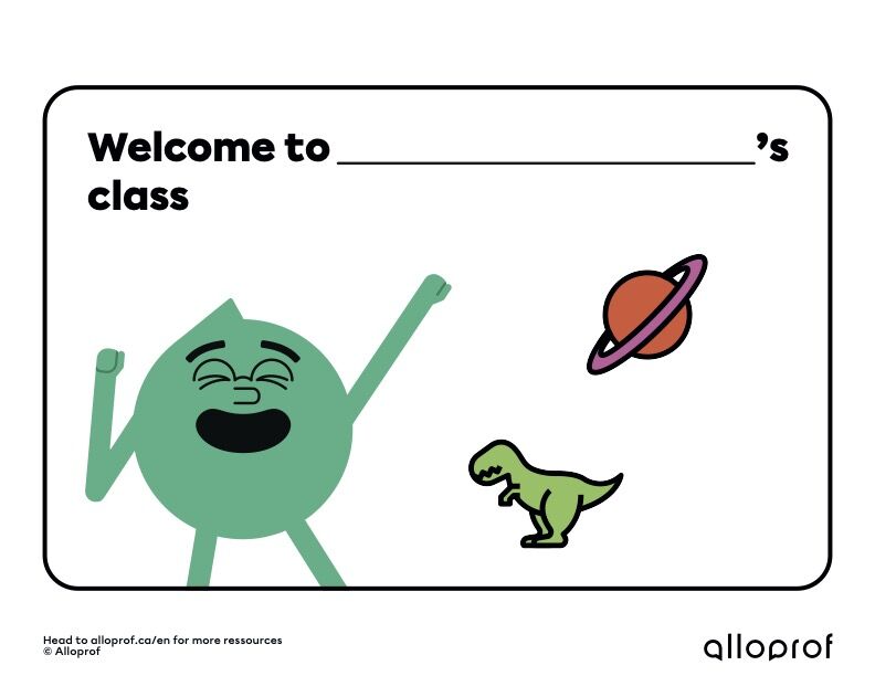 Posters : Welcome to Class!