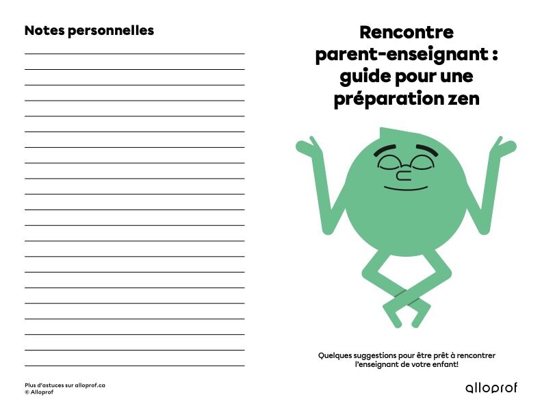 Guide de rencontre parent-enseignant