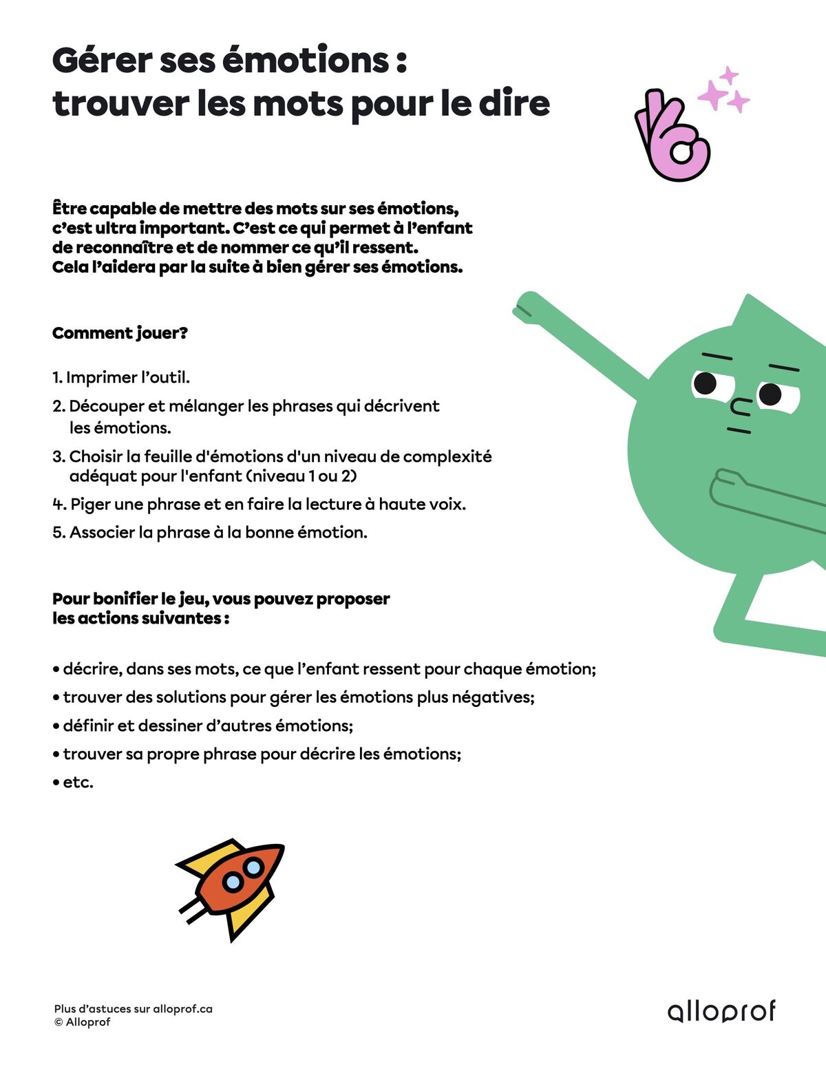 Gérer ses émotions : comment trouver les bons mots