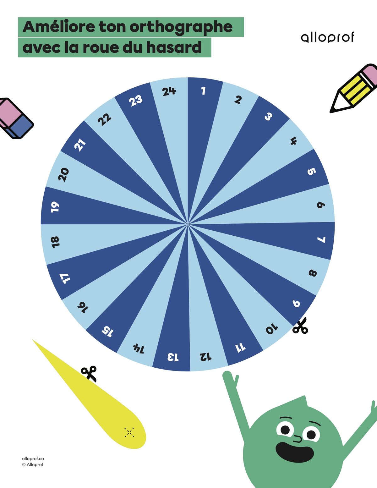 La roue du vocabulaire