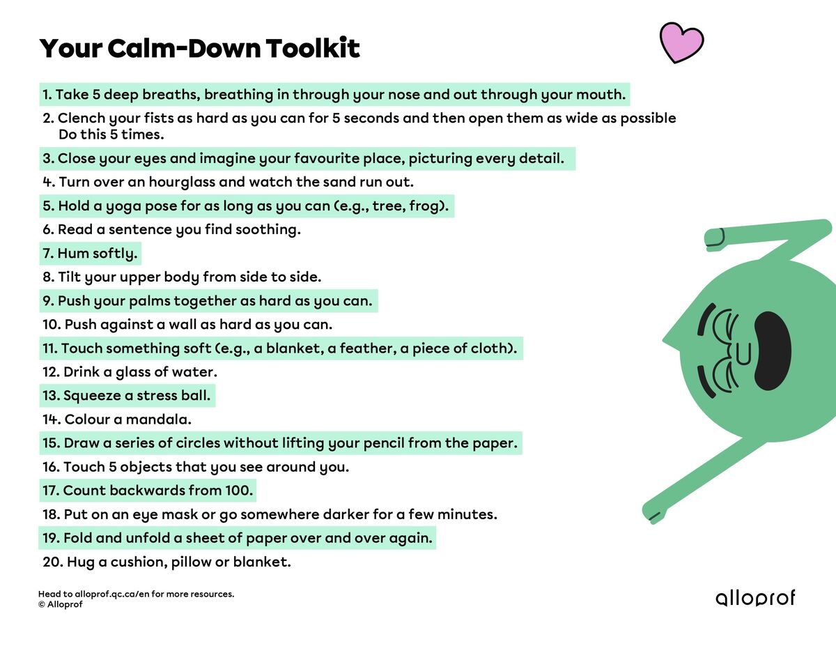 Poster: Tips for Managing Stress and Emotions