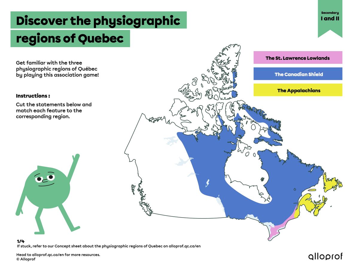 Discover the physiographic regions of Quebec