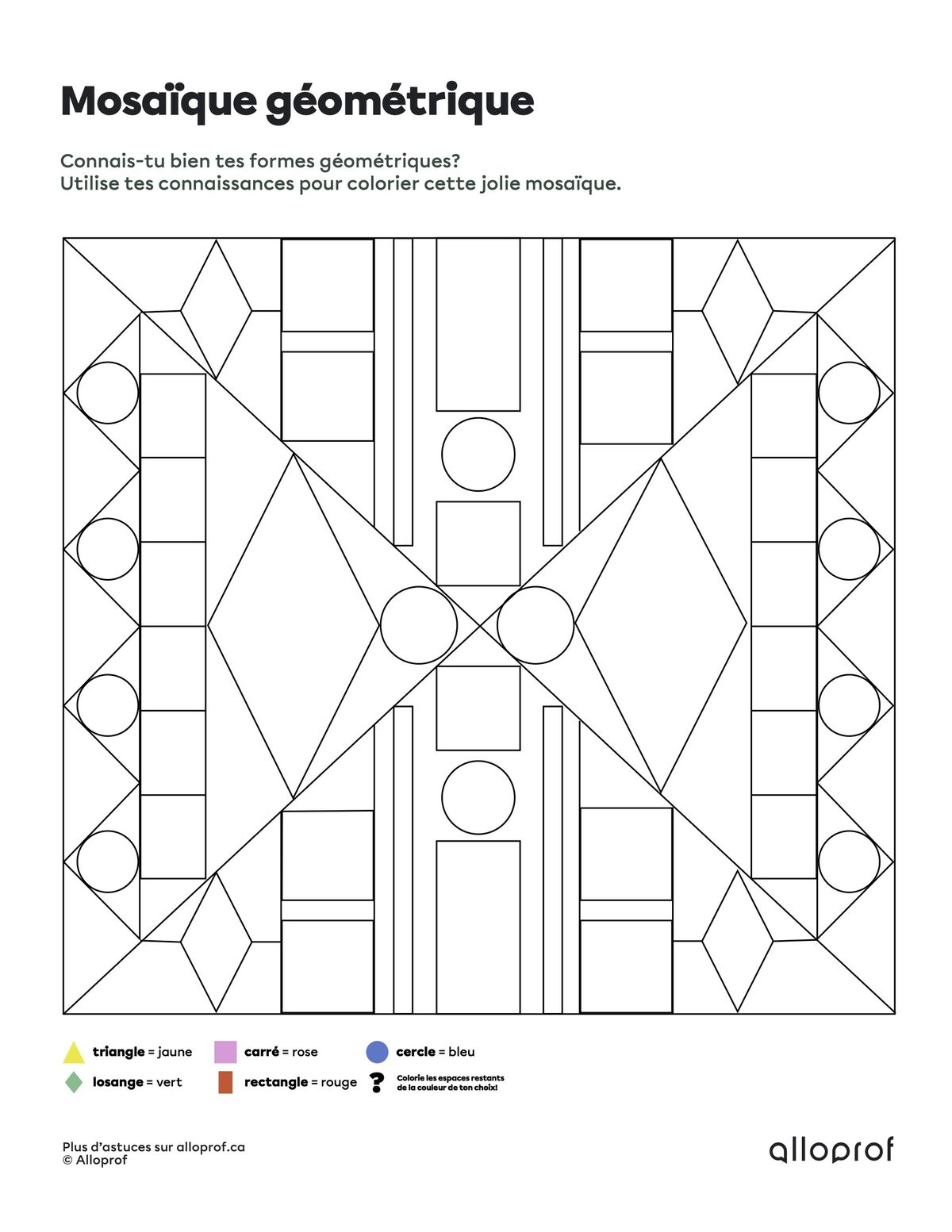 Mosaïque géométrique