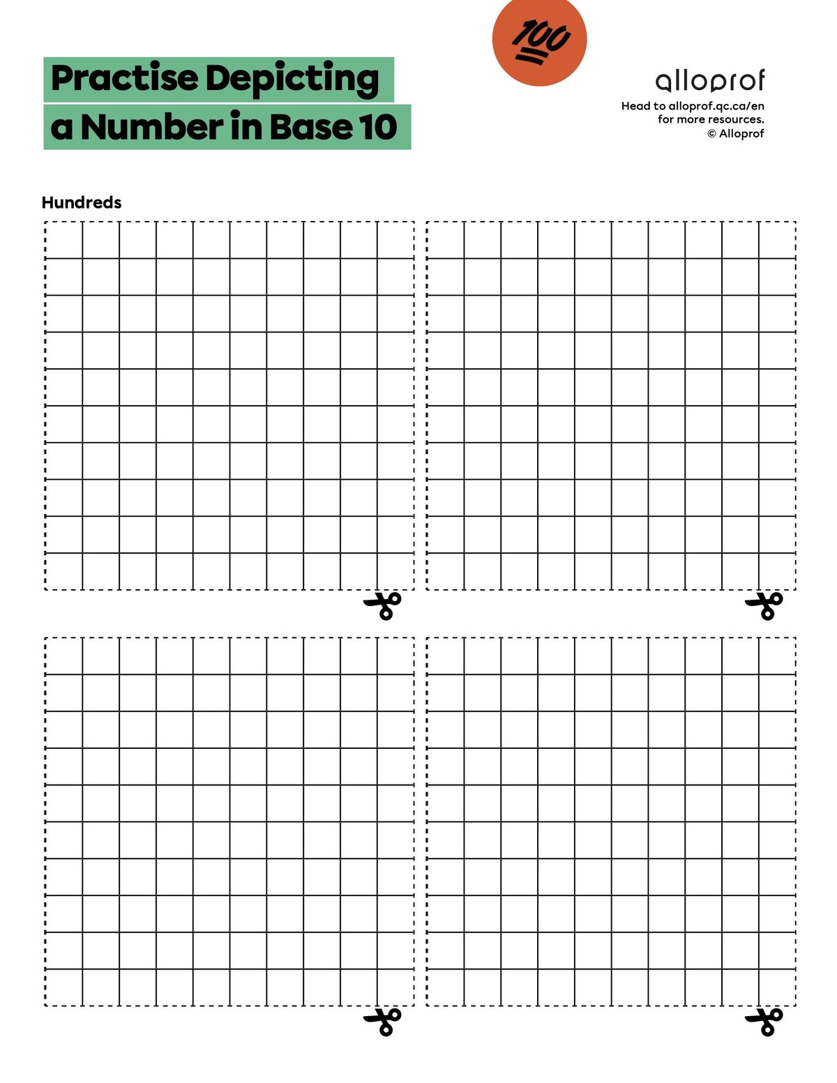 Practise Depicting a Number in Base 10