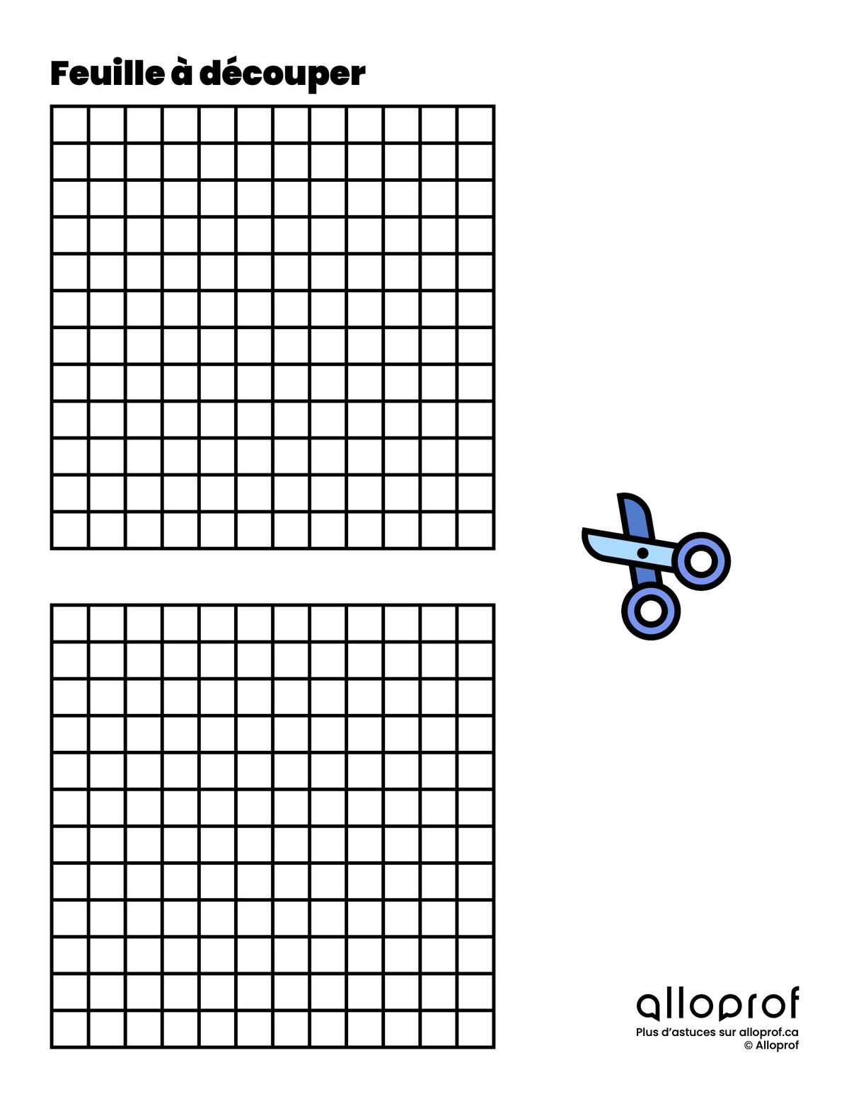 Feuille à découper