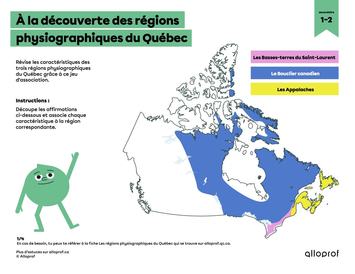 À la découverte des régions physiographiques du Québec