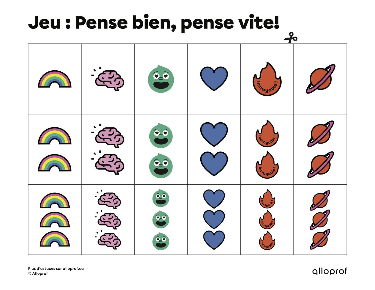 Jeu Pense bien pense vite