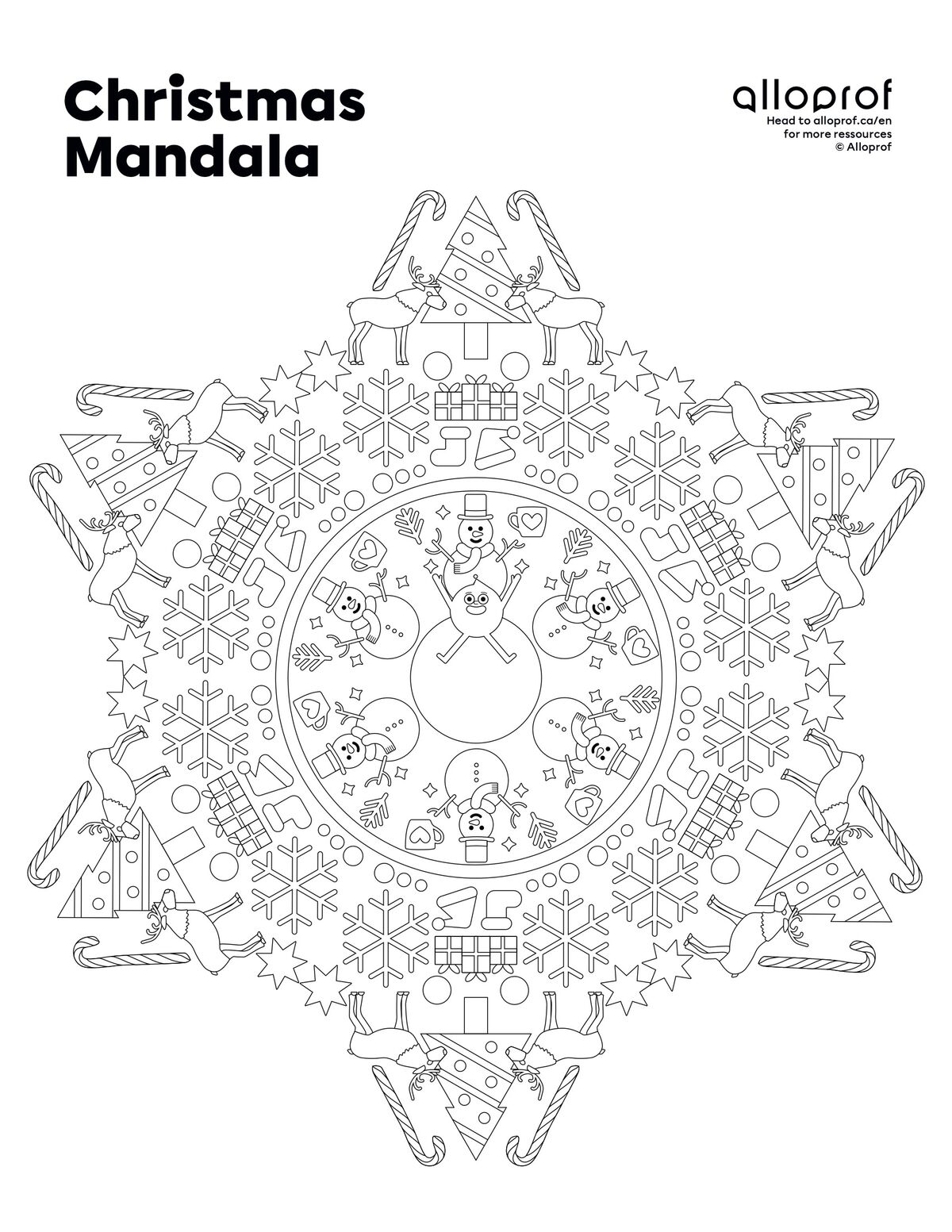 Christmas Mandala