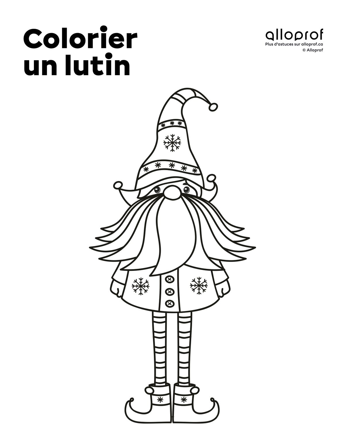 Colorier un lutin
