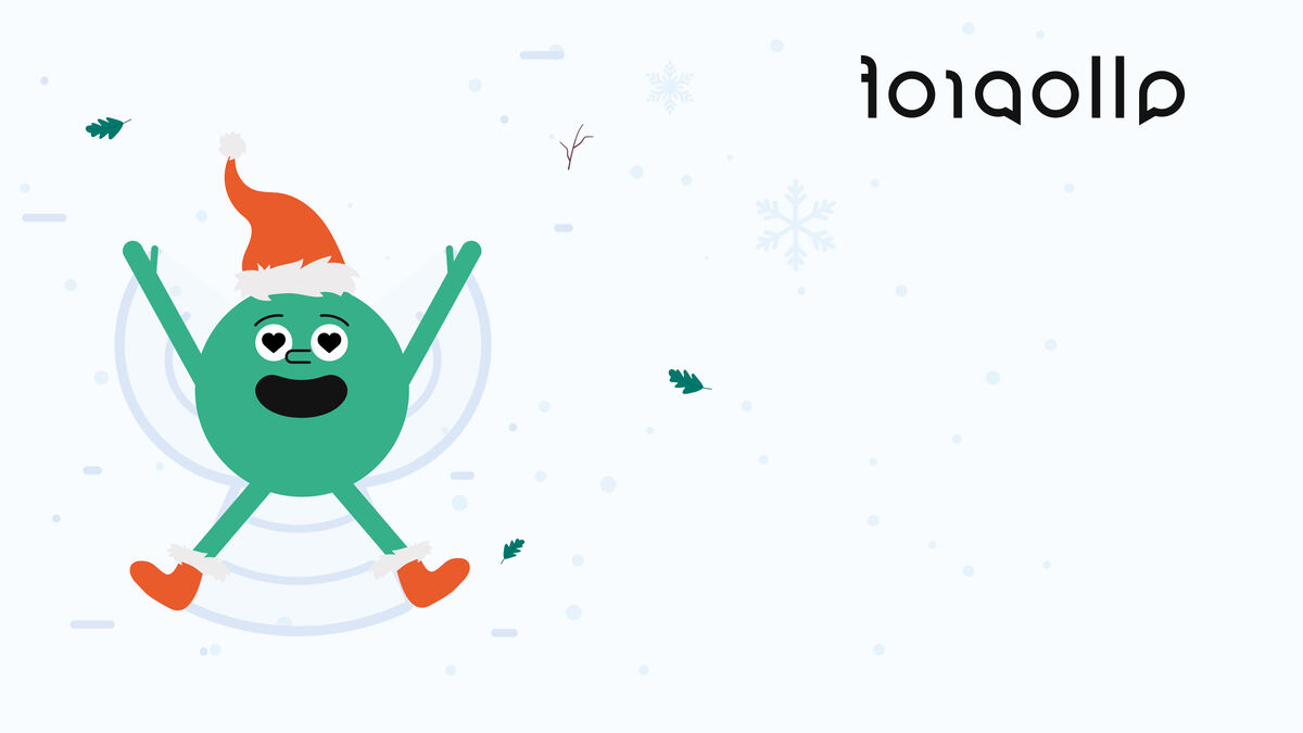 fond d’écran de Flo qui fait un ange de neige