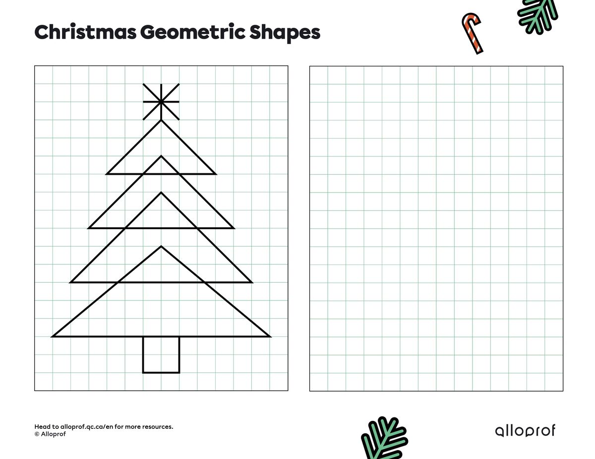 Christmas geometric shapes