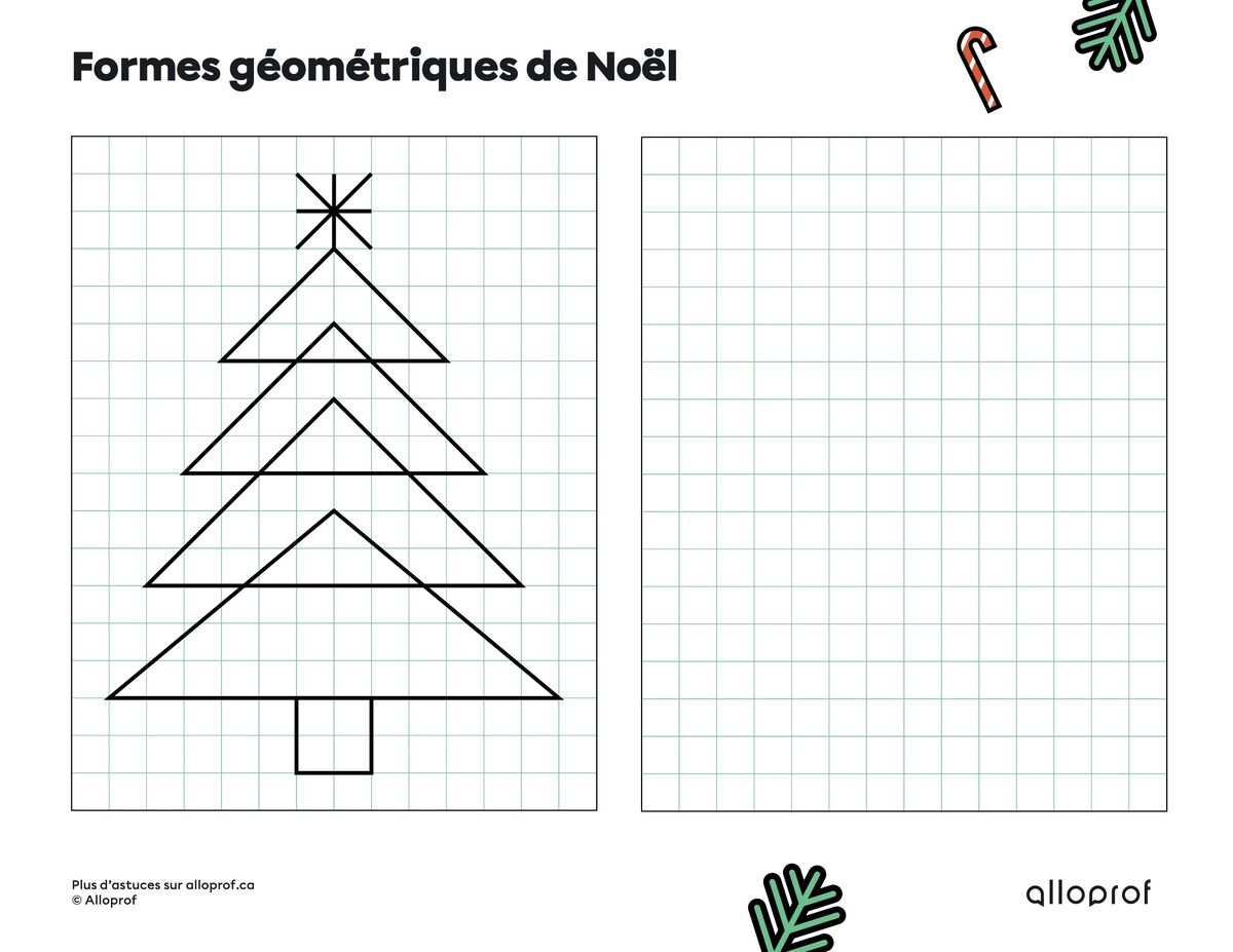 Formes géométriques de Noël
