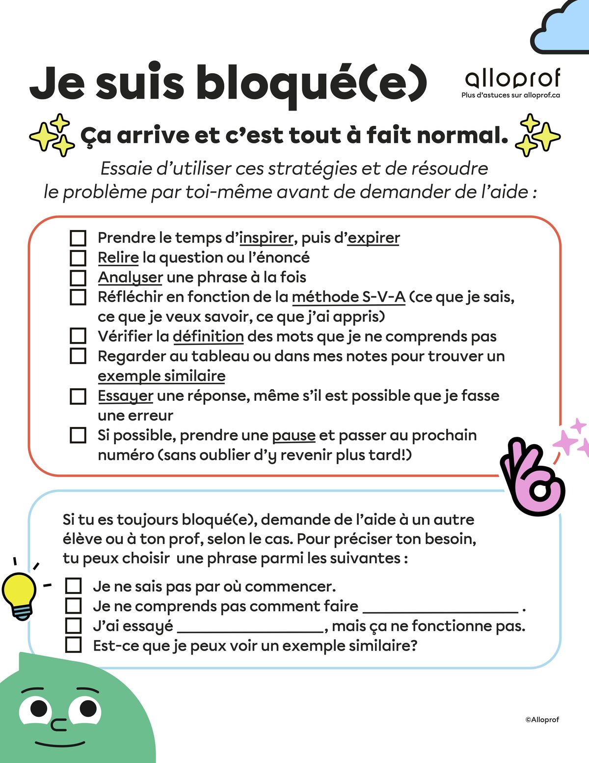 affiche je suis bloqué