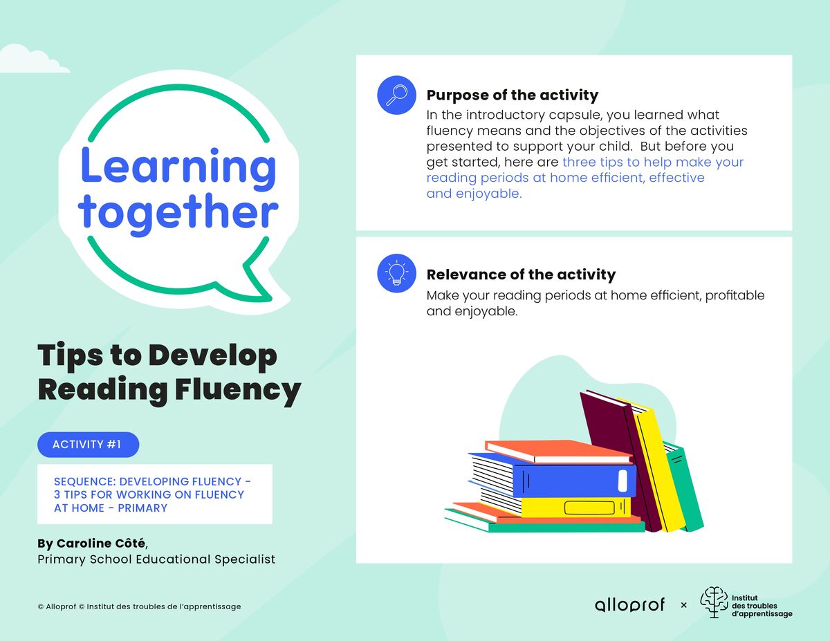 Activity #1 : Tips to Develop Reading Fluency