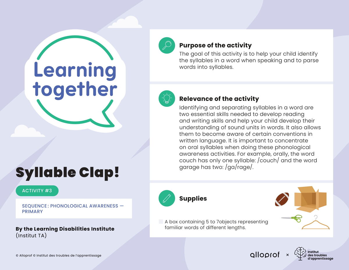 Activity #3: Syllable Clap!