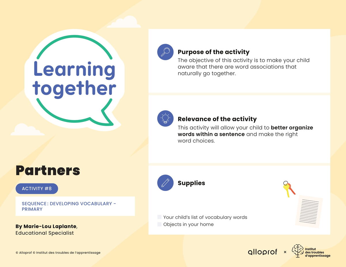 Activity #8 : Partners 