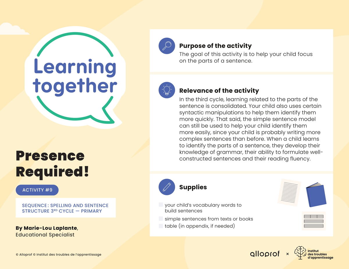 Activity # 9 :Presence Required!