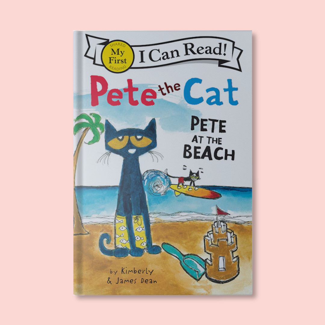 The cover of Pete the Cat: Pete at the Beach.