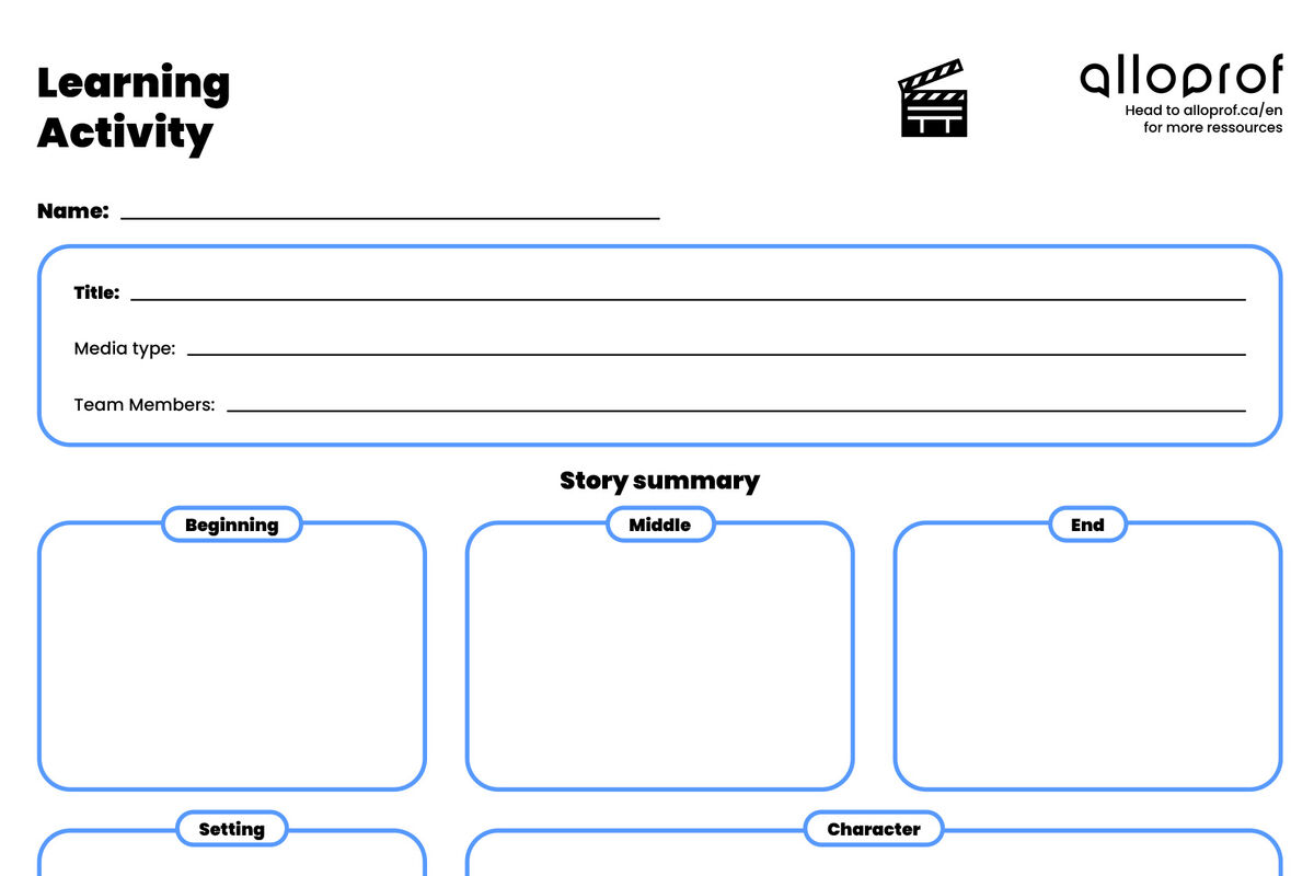 A sneak peak at the activity Movie Critic.