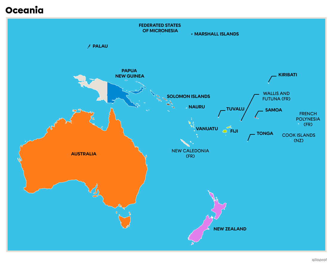 Oceania.