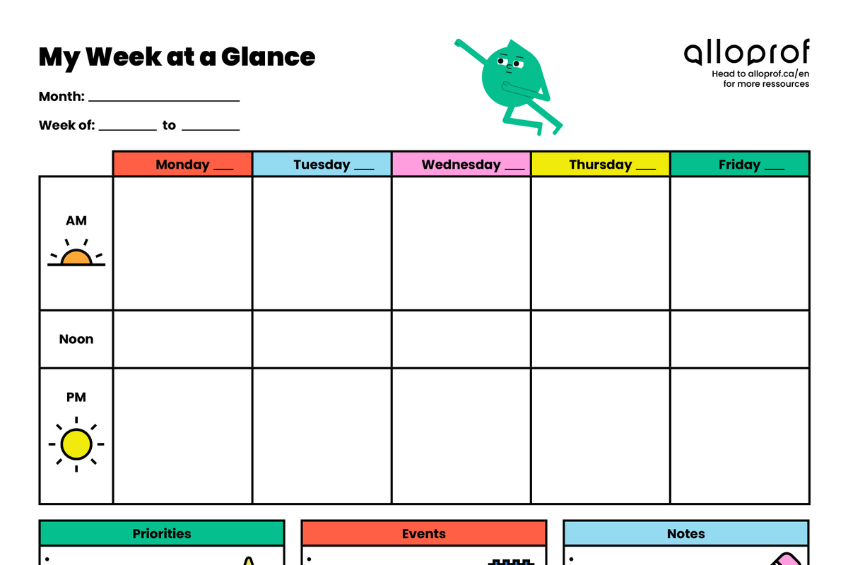 Weekly planner thumbnail