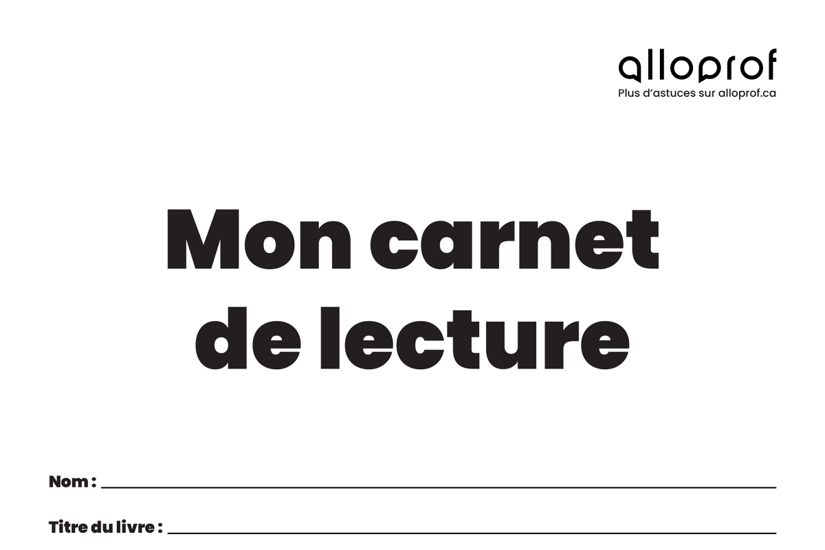 Carnet de lecture.