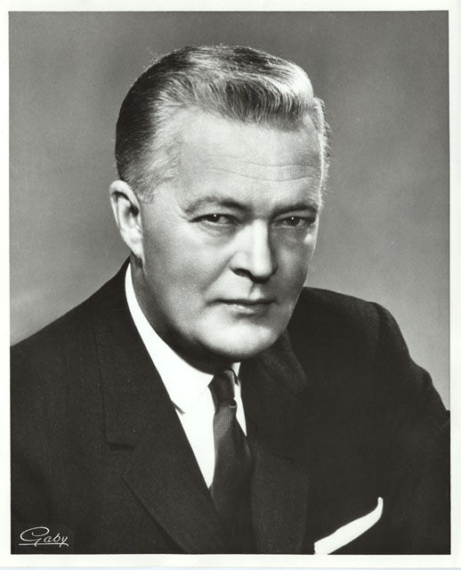 Portrait du premier ministre Jean Lesage.