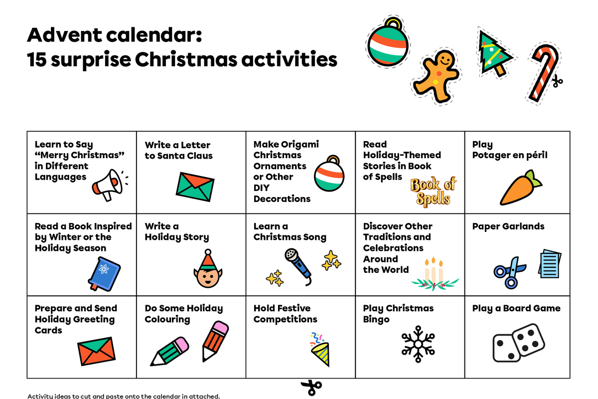 Sneak peak at the activity.