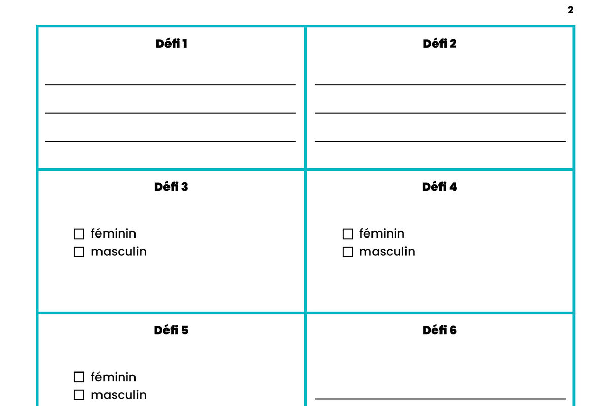 Un aperçu de l'activité. 