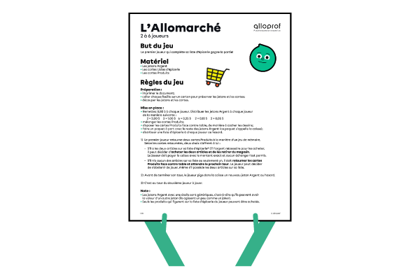 Aperçu de l'activité Allomarché. 