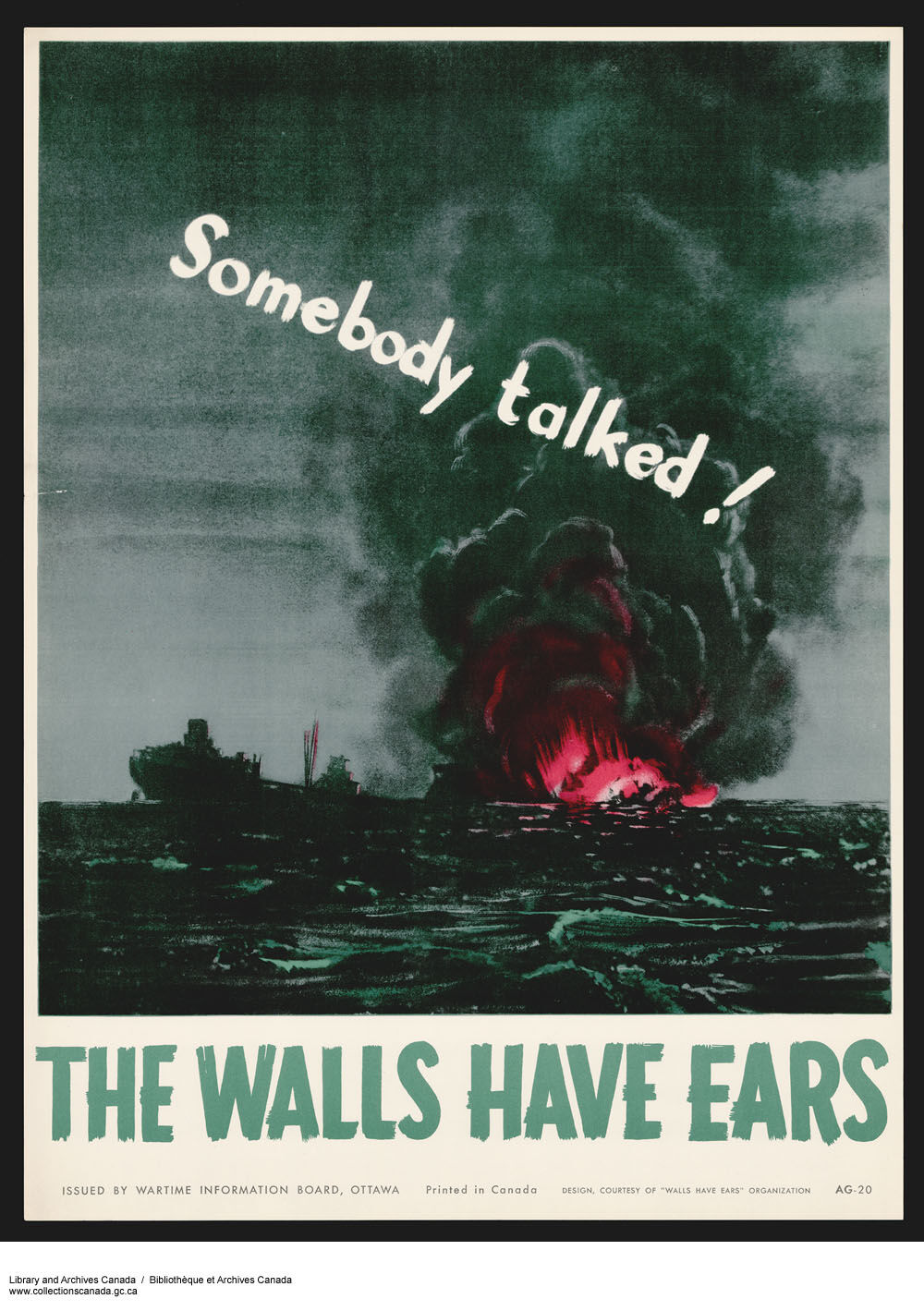 An example of a propaganda poster promoting censorship.