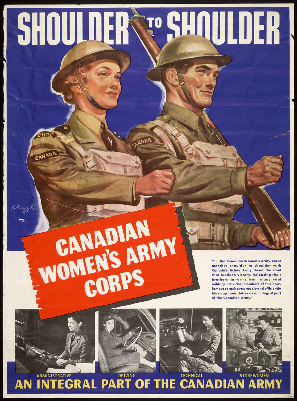 A 1944 Canadian Women’s Army Corps poster.