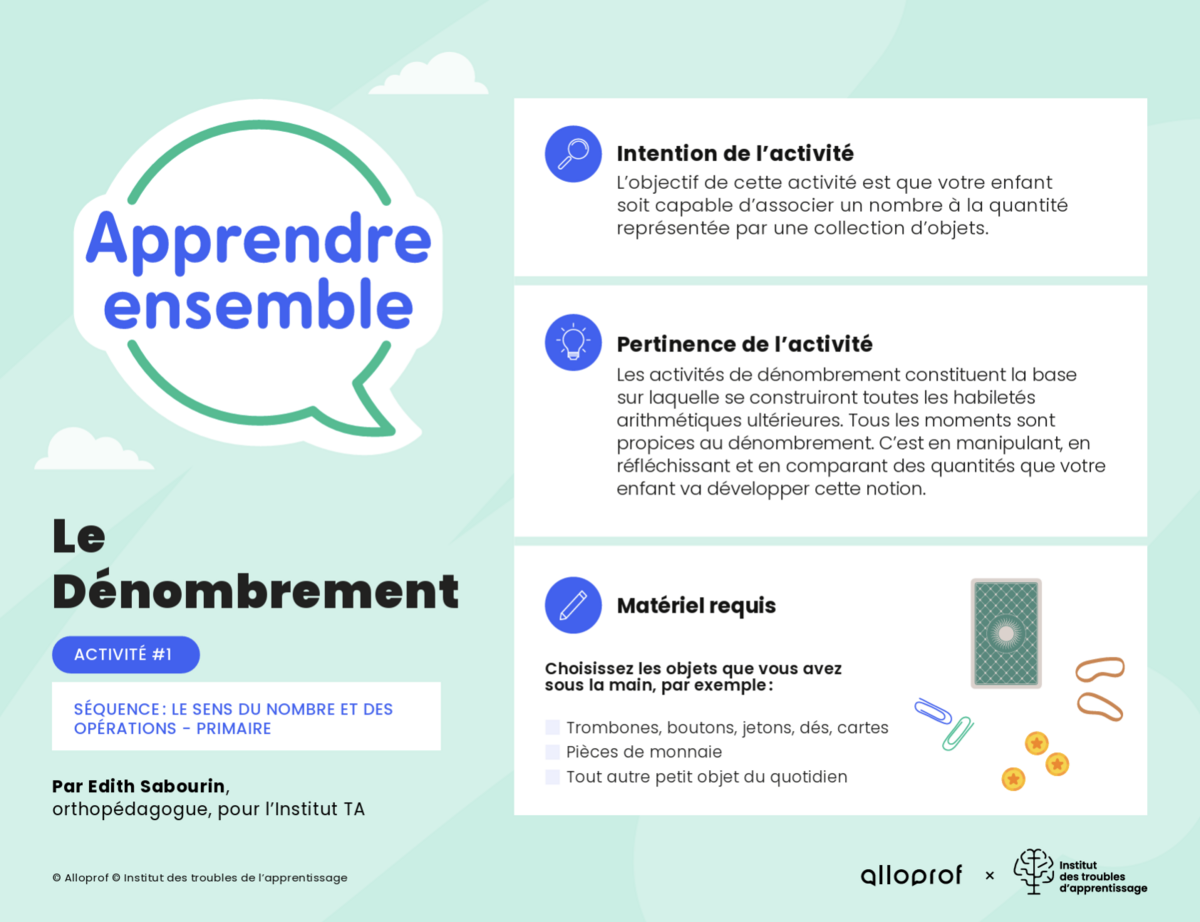 Activité n° 1 : Lire et comprendre le problème