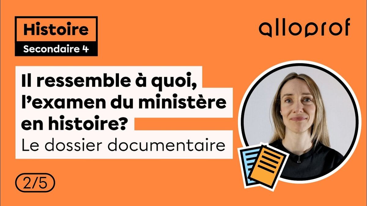 Thumbnail vidéo Il ressemble à quoi, l’examen du ministère en histoire? - Dossier documentaire.