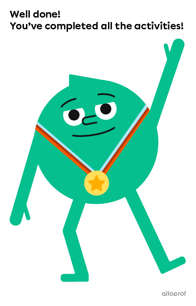 Well done! You've completed all the activities.