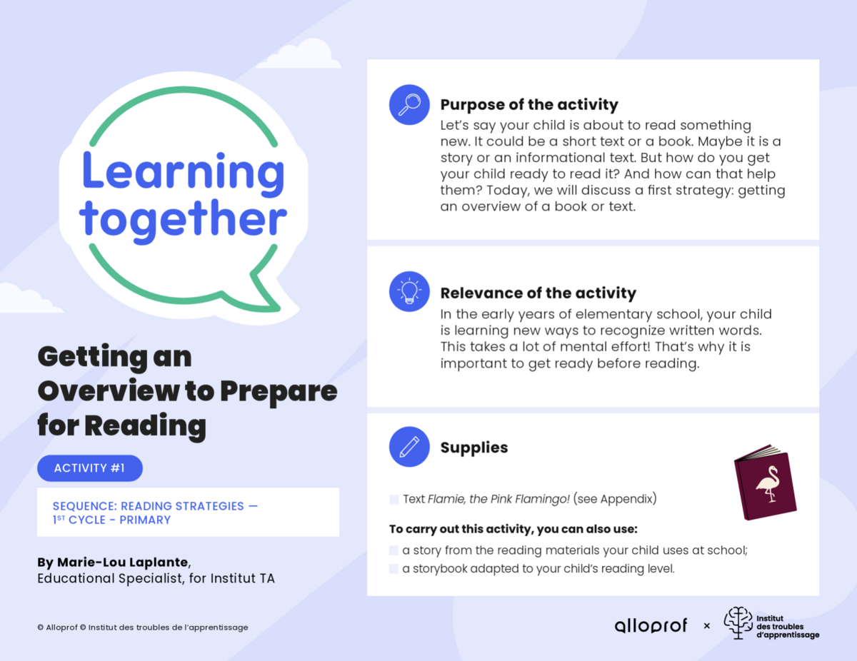 Activity #1: Getting an Overview to Prepare for Reading