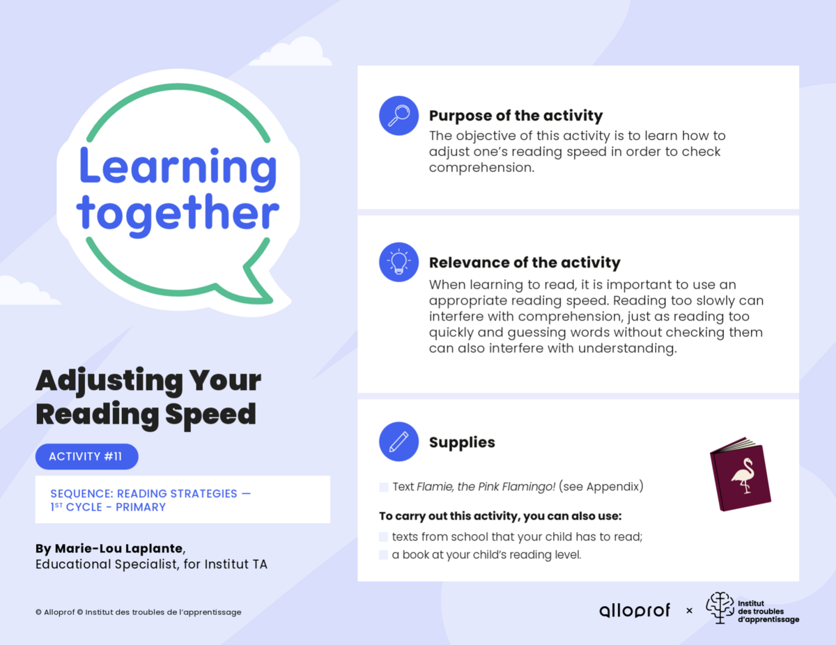 Activity #11: Adjusting Your Reading Speed