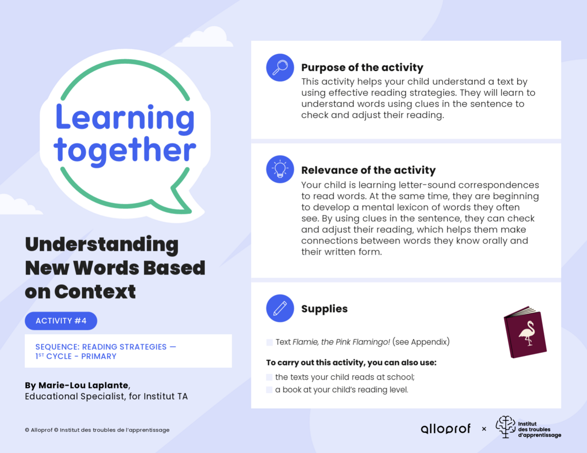 Activity #4: Understanding New Words Based on Context