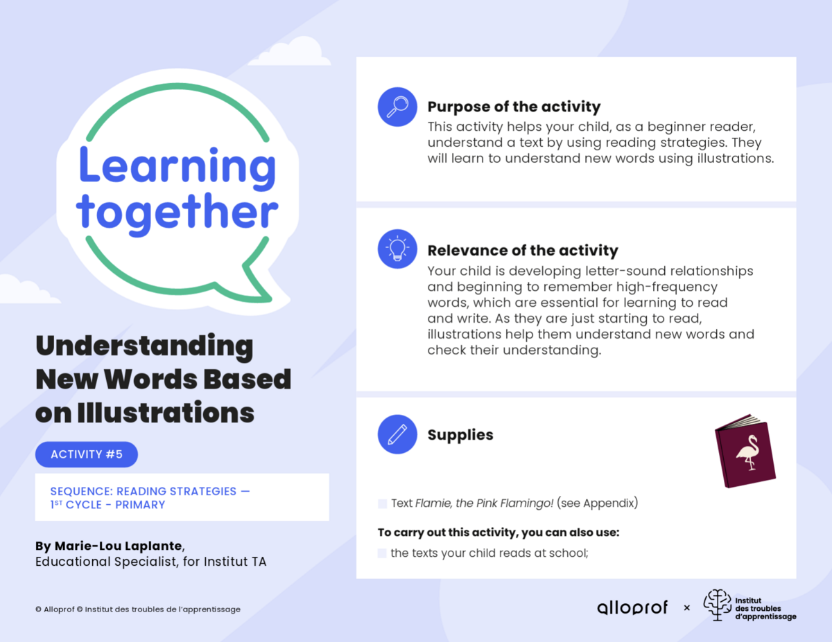  Activity #5: Understanding New Words Based on Illustrations