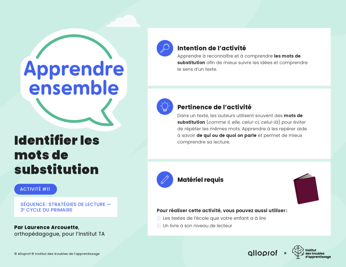 Aperçu de l'activité.