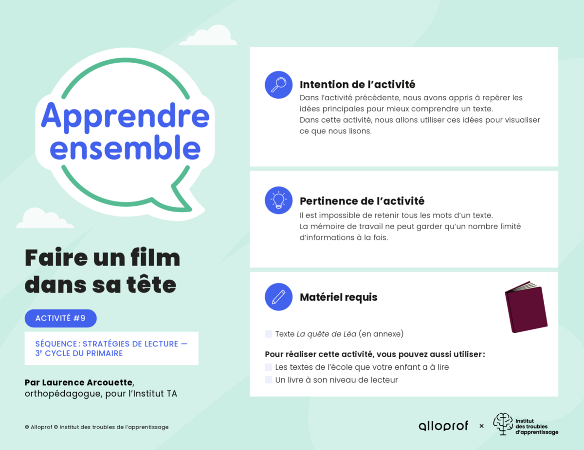 Aperçu de l'activité.