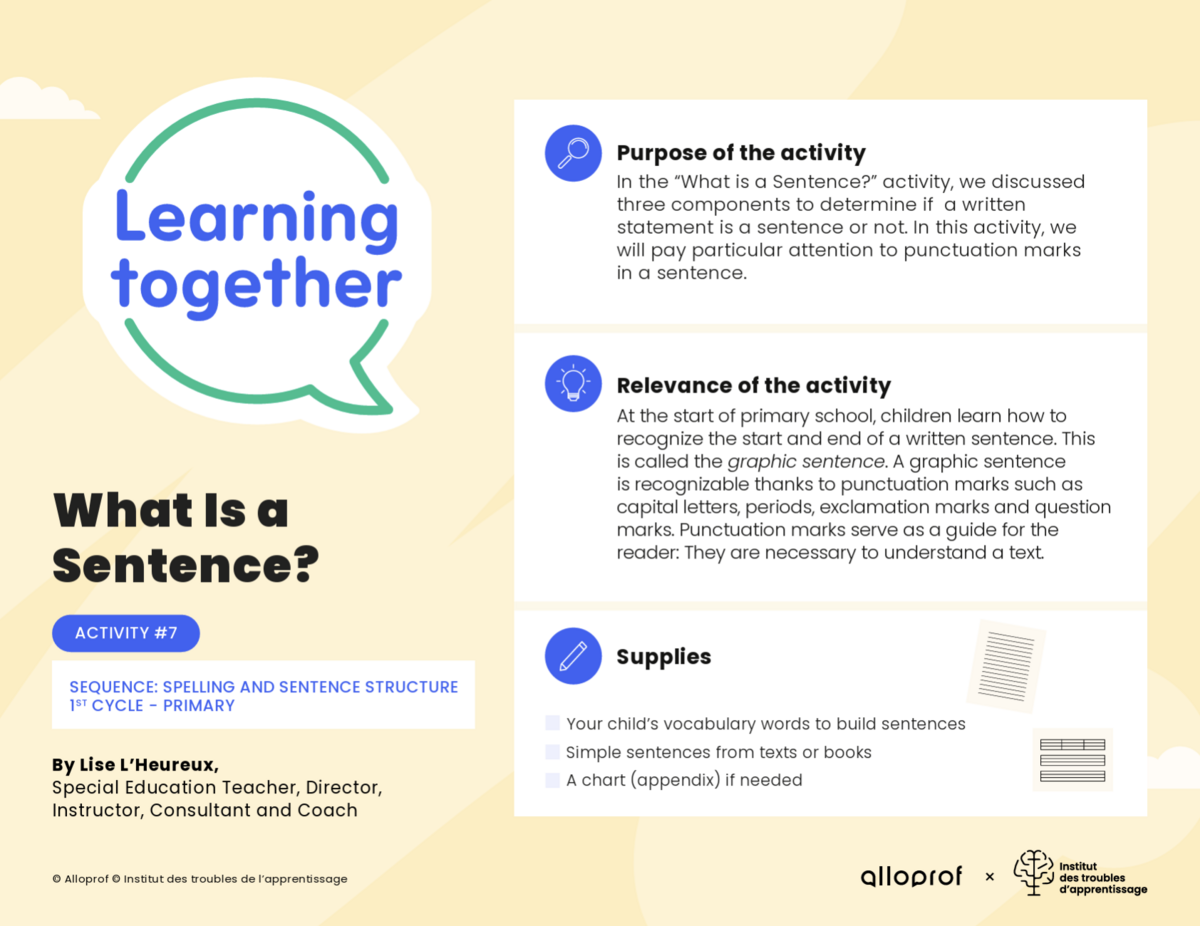 A preview of the activity.