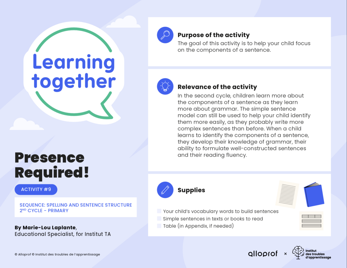 A preview of the activity.