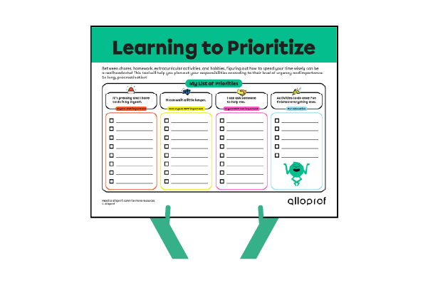 A preview of the Learning to Prioritize tool. 