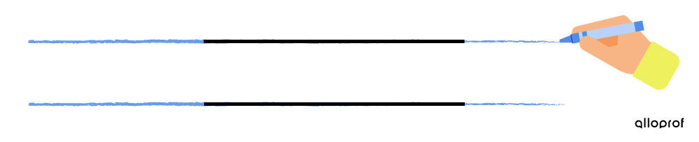 Example of Extending Parallel Lines