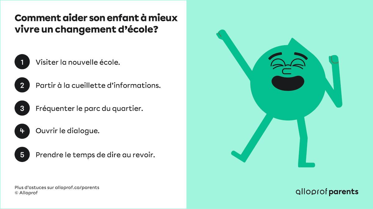 Comment aider son enfant à mieux vivre un changement d’école? Alloprof