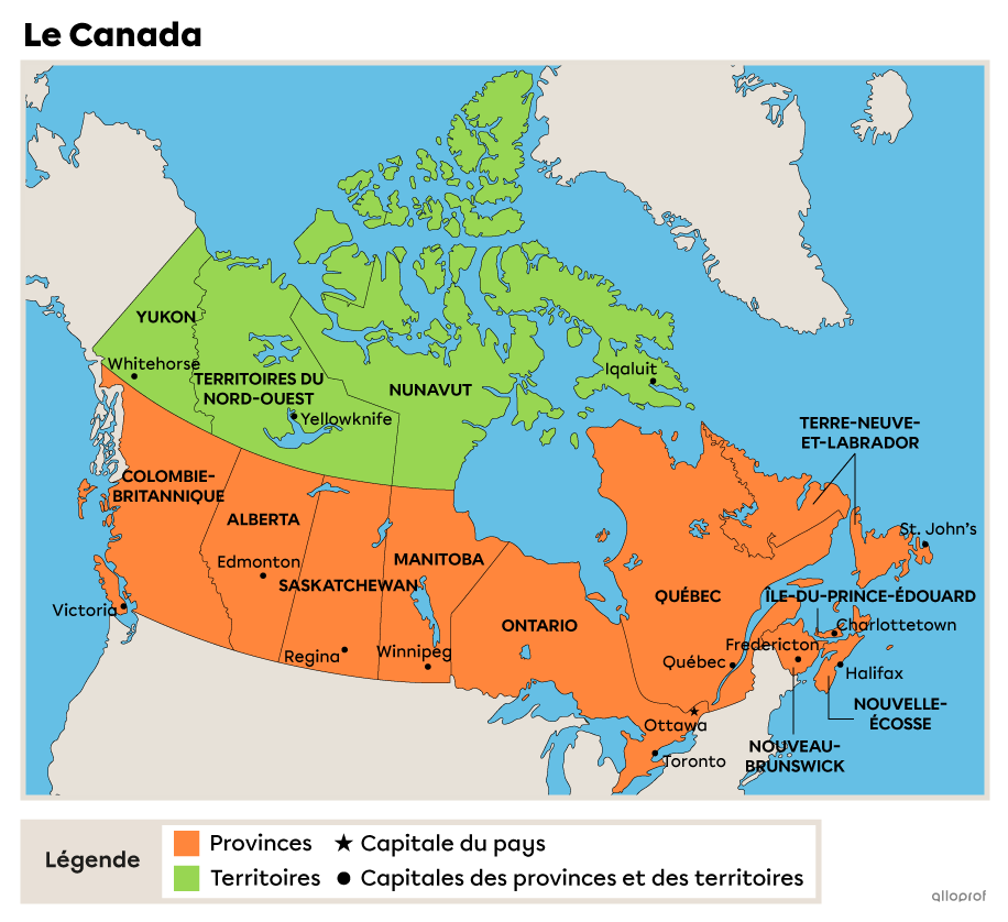 La géographie du Canada | Secondaire | Alloprof