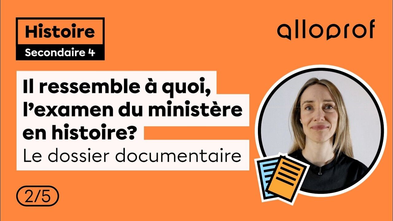 Thumbnail vidéo Il ressemble à quoi, l’examen du ministère en histoire? - Dossier documentaire.